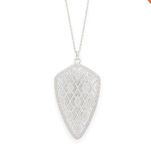 Ava Rose Chelsea Pendant Silver Necklace BNWOT